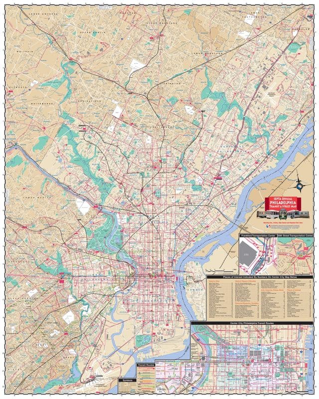 Stadtplan von Philadelphia